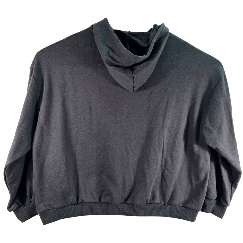 NWT Cider Graphic Hoodie Women's Large "Solo Rider" Charcoal Grey Oversized‎ - Picture 7 of 7